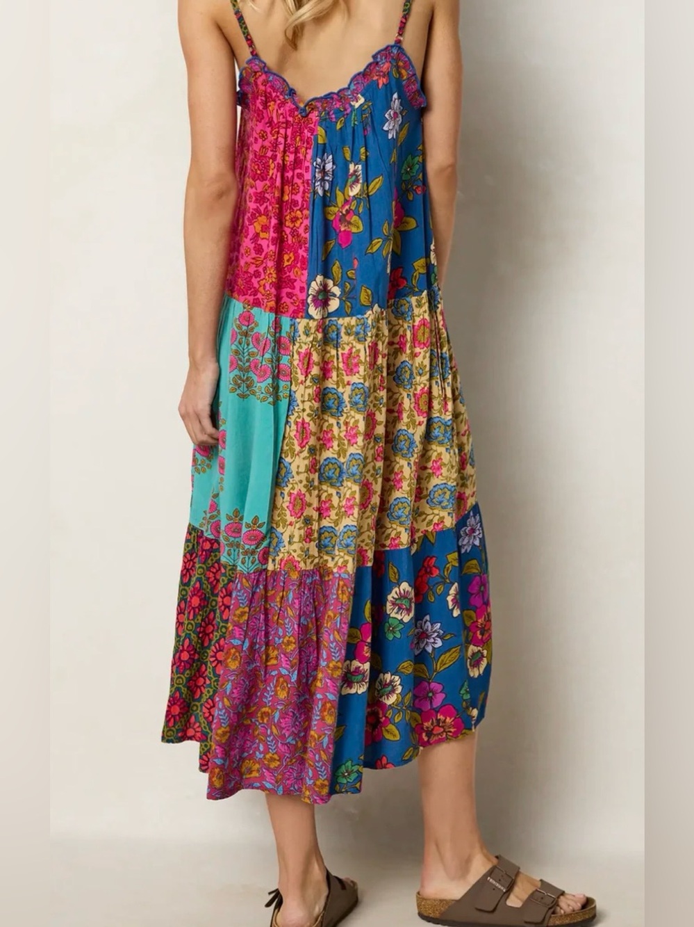 NWT LG NATURAL LIFE BOHO MIDI DRESS - Picture 3 of 5